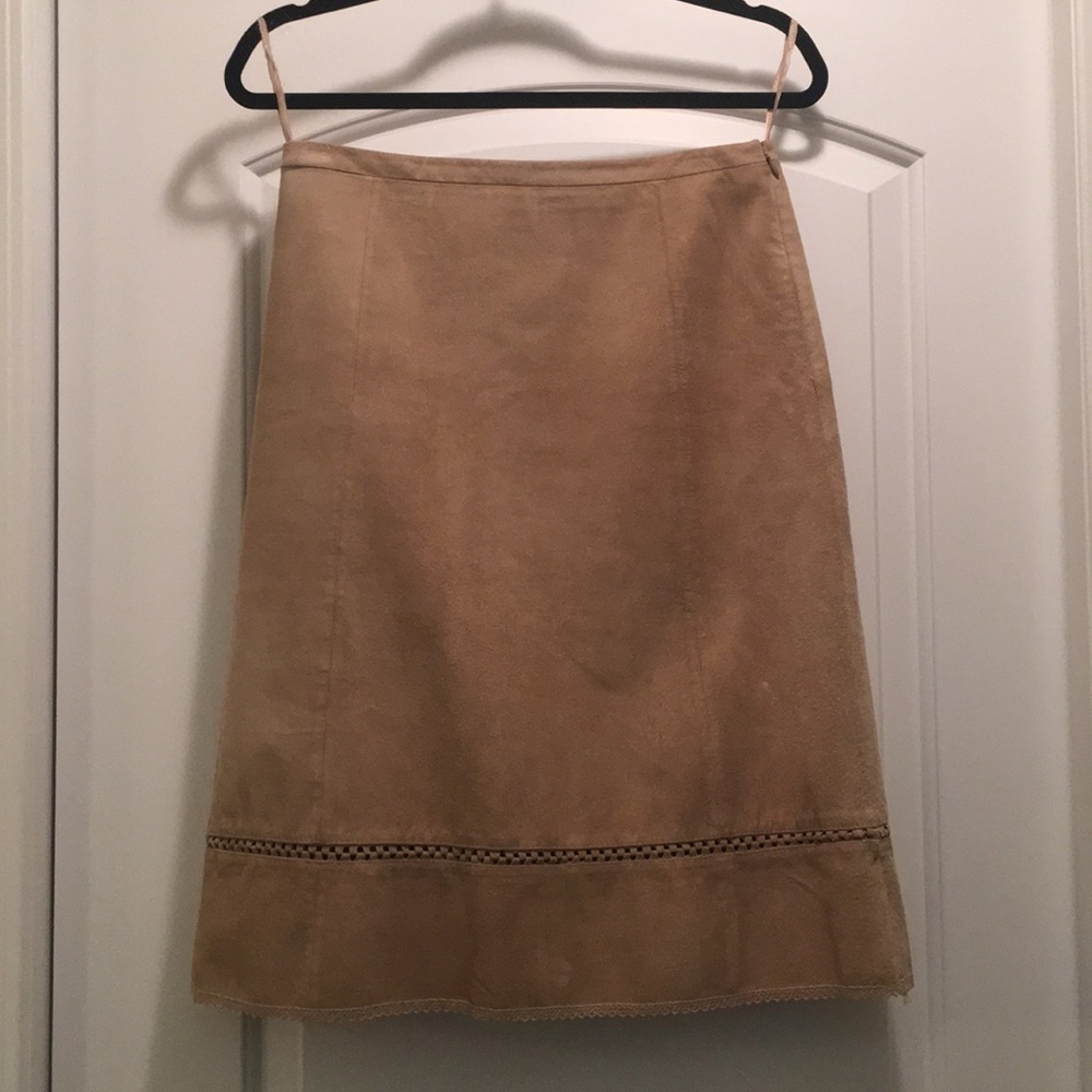 Knee length suede skirt Ann Taylor LOFT